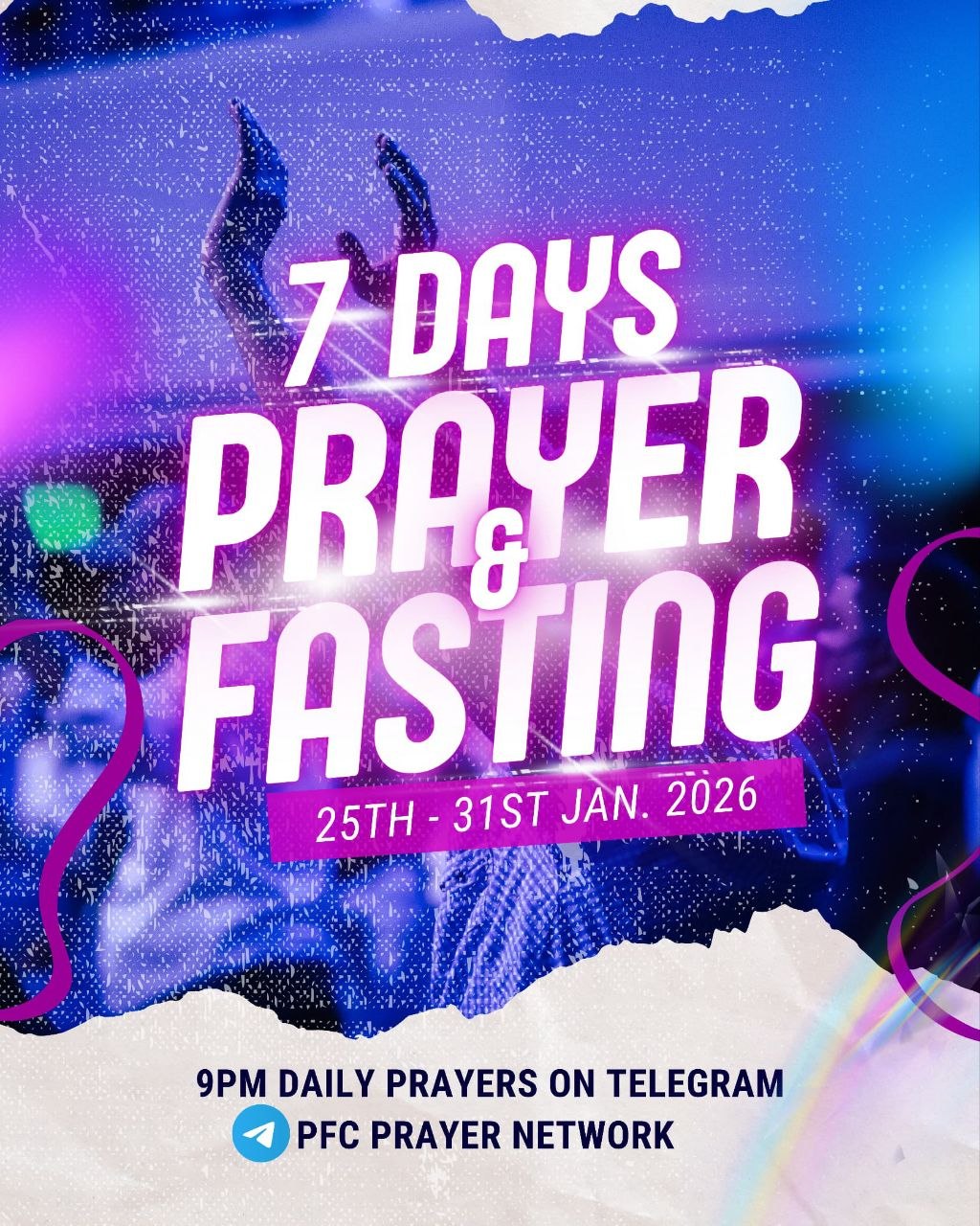 PFC Prayer Network fasting and prayer event